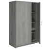Interiax Kledingkast 'Amelie' - Grijze Eik - 3 Deurs - 180x120x54 cm