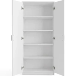 Interiax Kledingkast 'Amelie' - Wit - 2 Deurs - 180x80x40 cm