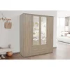 Interiax Kledingkast 'Lena' - Sonoma Eik - 4 Deurs - 185x160x52cm