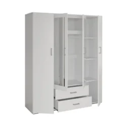 Interiax Kledingkast 'Lena' - Sonoma Eik - 4 Deurs - 185x160x52cm