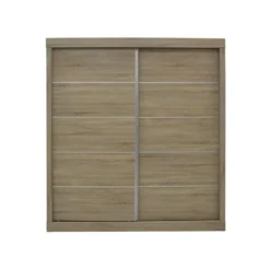 Interiax Kledingkast 'Mila' - Sonoma Eik - Schuifdeurkast - 197x182x52 cm