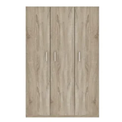 Interiax Kledingkast 'Mila' - Sonoma Eik - 3 Deurs - 180x120x42 cm