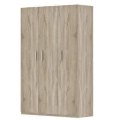Interiax Kledingkast 'Mila' - Sonoma Eik - 3 Deurs - 180x120x42 cm