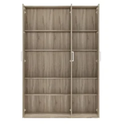 Interiax Kledingkast 'Mila' - Sonoma Eik - 3 Deurs - 180x120x42 cm