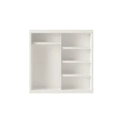 Interiax Kledingkast 'Mila' - Wit - Schuifdeurkast - 197x182x52 cm