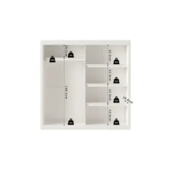 Interiax Kledingkast 'Mila' - Wit - Schuifdeurkast - 197x182x52 cm