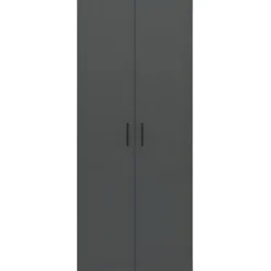 Interiax Kledingkast 'Verona' - 2 Deuren - Antraciet - 179x74x51,9cm