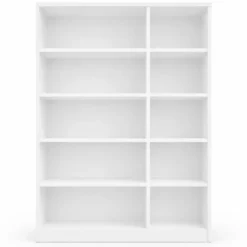Interiax Opbergkast - Kledingkast 'Amelie' - Wit - 3 Deurs - 180x120x40cm