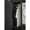 Interiax WASHWALL 'Mary' Wasmachine Opbergkast Antraciet - 162x50x67.5 cm