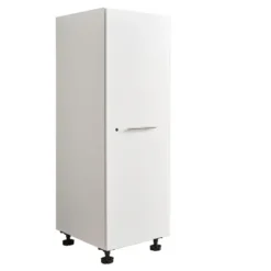 Interiax WASHWALL 'Mary' Wasmachine Opbergkast Wit - 162x50x67.5 cm