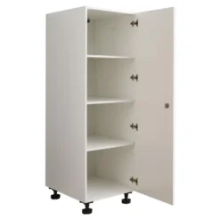 Interiax WASHWALL 'Mary' Wasmachine Opbergkast Wit - 162x50x67.5 cm
