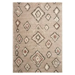 Interieur05 Berber Vloerkleed Ikat grijs/beige - 150 x 80 cm
