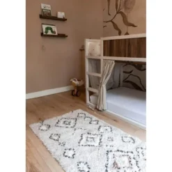 Interieur05 Berber Vloerkleed Ikat grijs/beige - 150 x 80 cm