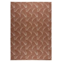 Interieur05 Buitenkleed Deco Roest/Wit - 340 x 240 cm