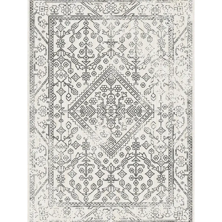 Interieur05 buitenkleed zwart/wit Nova - 230 x 160 cm