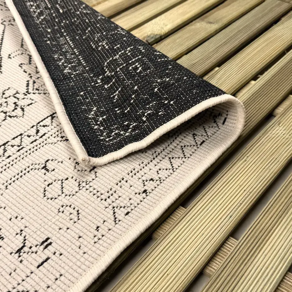 Interieur05 buitenkleed zwart/wit Nova - 230 x 160 cm
