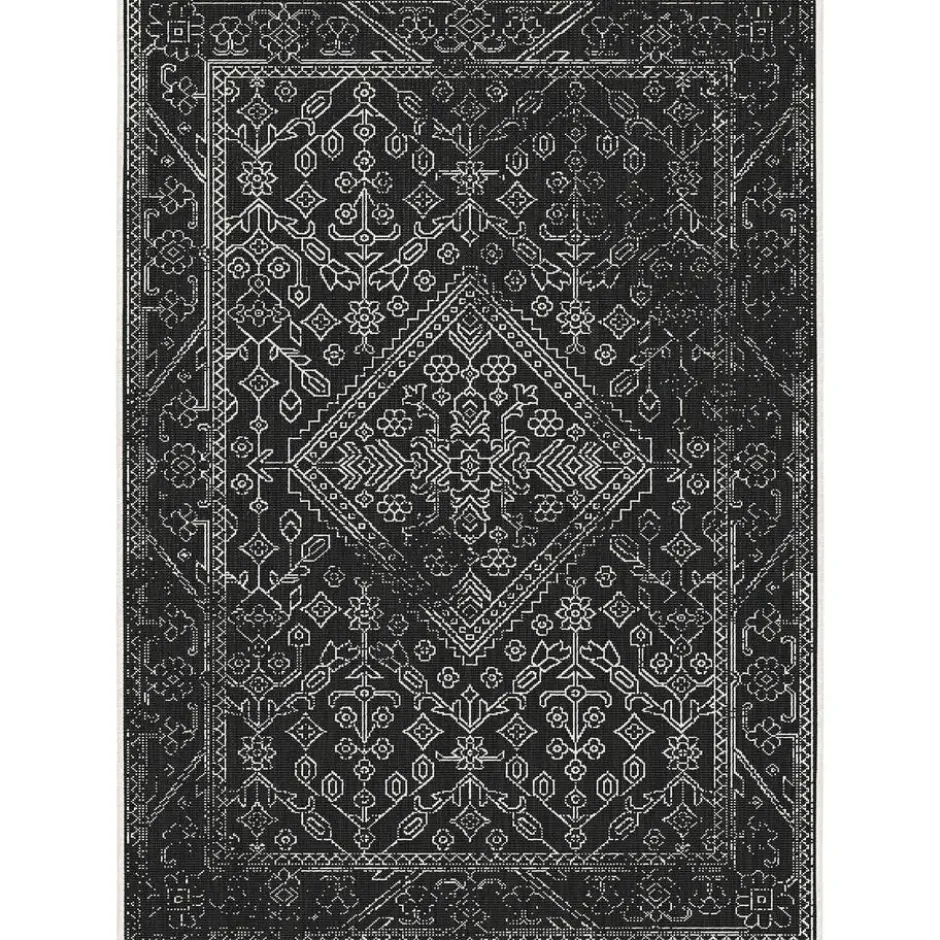 Interieur05 buitenkleed zwart/wit Nova - 230 x 160 cm