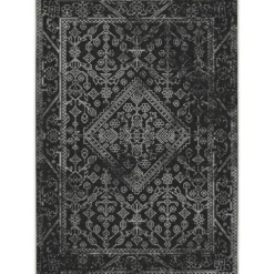 Interieur05 buitenkleed zwart/wit Nova - 290 x 200 cm
