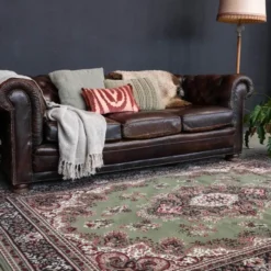 Interieur05 Eva Interior vintage Vloerkleed nain Perzisch Groen - 270 x 185 cm