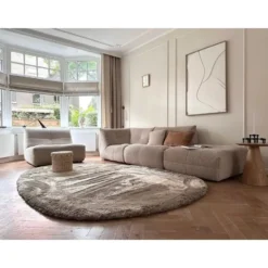Interieur05 Hoogpolig vloerkleed Odelia Stone - 80 x 150 cm