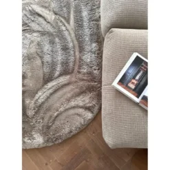 Interieur05 Hoogpolig vloerkleed Odelia Stone - 80 x 150 cm