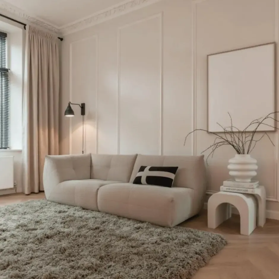 Interieur05 hoogpolig vloerkleed polyester Pilo groen - 230 x 160 cm