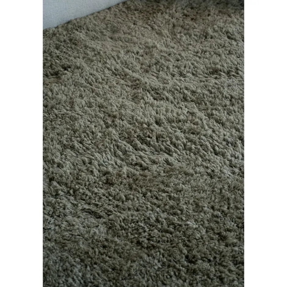 Interieur05 hoogpolig vloerkleed polyester Pilo groen - 230 x 160 cm