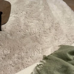 Interieur05 hoogpolig vloerkleed Furr beige - 160 x 230 cm