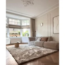 Interieur05 Hoogpolig vloerkleed Odelia Stone - 160 x 230 cm
