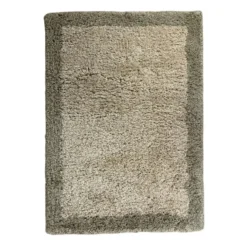 Interieur05 hoogpolig vloerkleed polyester Pilo groen/beige - 230 x 160 cm
