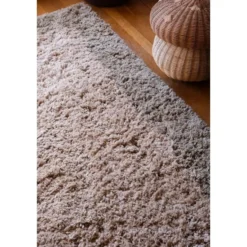 Interieur05 hoogpolig vloerkleed polyester Pilo groen/beige - 230 x 160 cm