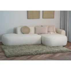 Interieur05 hoogpolig vloerkleed polyester Pilo groen - 340 x 240 cm