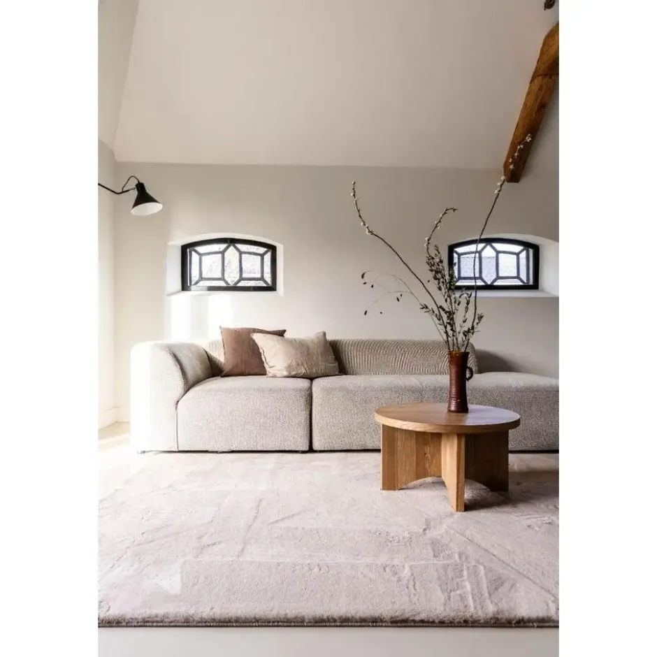 Interieur05 Hoogpolig Vloerkleed Lux Beige - 290 x 200 cm