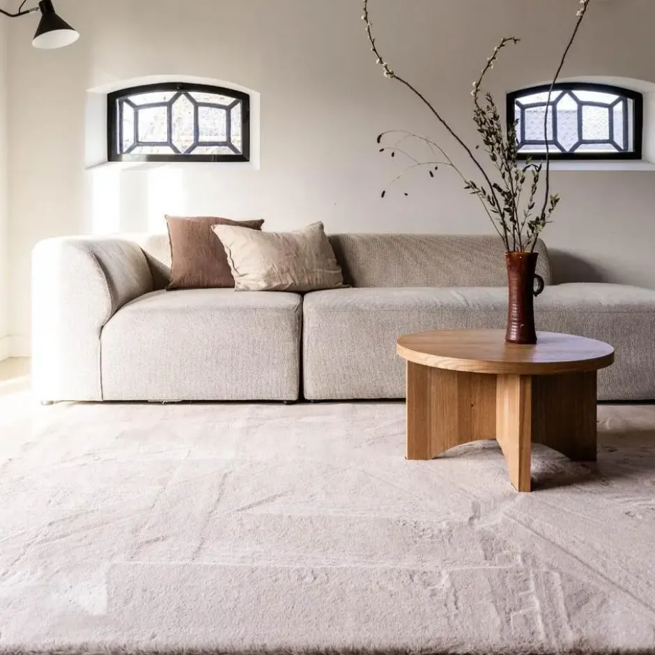 Interieur05 Hoogpolig Vloerkleed Lux Beige - 290 x 200 cm