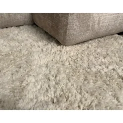 Interieur05 hoogpolig vloerkleed polyester Pilo ivoor/wit - 230 x 160 cm