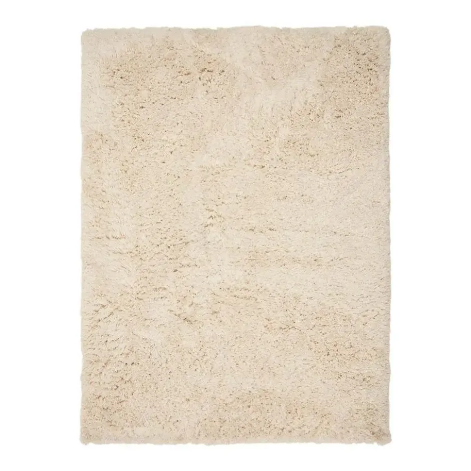 Interieur05 hoogpolig vloerkleed polyester Pilo ivoor/wit - 150 x 80 cm