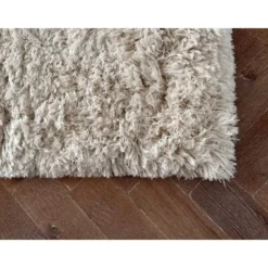 Interieur05 hoogpolig vloerkleed polyester Pilo ivoor/wit - 150 x 80 cm