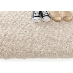 Interieur05 Hoogpolig vloerkleed Fender wit/creme - 340 x 240 cm