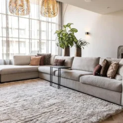 Interieur05 Hoogpolig vloerkleed Fender wit/creme - 290 x 200 cm