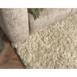 Interieur05 hoogpolig vloerkleed polyester Pilo ivoor/wit - 340 x 240 cm
