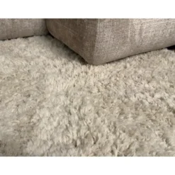 Interieur05 hoogpolig vloerkleed polyester Pilo ivoor/wit - 340 x 240 cm