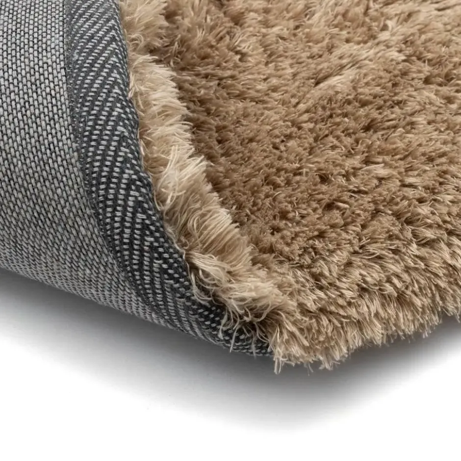 Interieur05 Hoogpolig vloerkleed Odelia Bruin/taupe - 160 x 230 cm