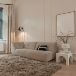 Interieur05 hoogpolig vloerkleed polyester Pilo taupe - 290 x 200 cm