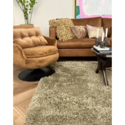 Interieur05 hoogpolig vloerkleed polyester Pilo groen - 290 x 200 cm