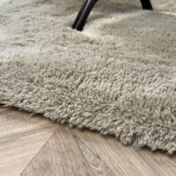 Interieur05 hoogpolig vloerkleed Furr bruin - 160 x 230 cm