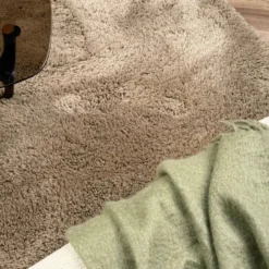 Interieur05 hoogpolig vloerkleed Furr bruin - 160 x 230 cm