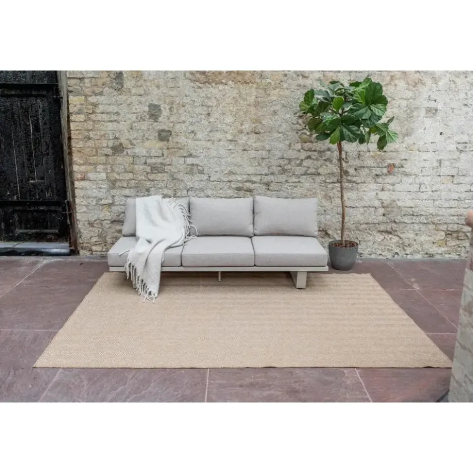 Interieur05 Jute buitenkleed naturel zigzag - 380 x 280 cm