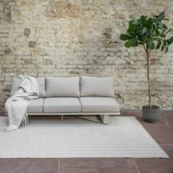 Interieur05 Jute buitenkleed naturel zigzag - 380 x 280 cm
