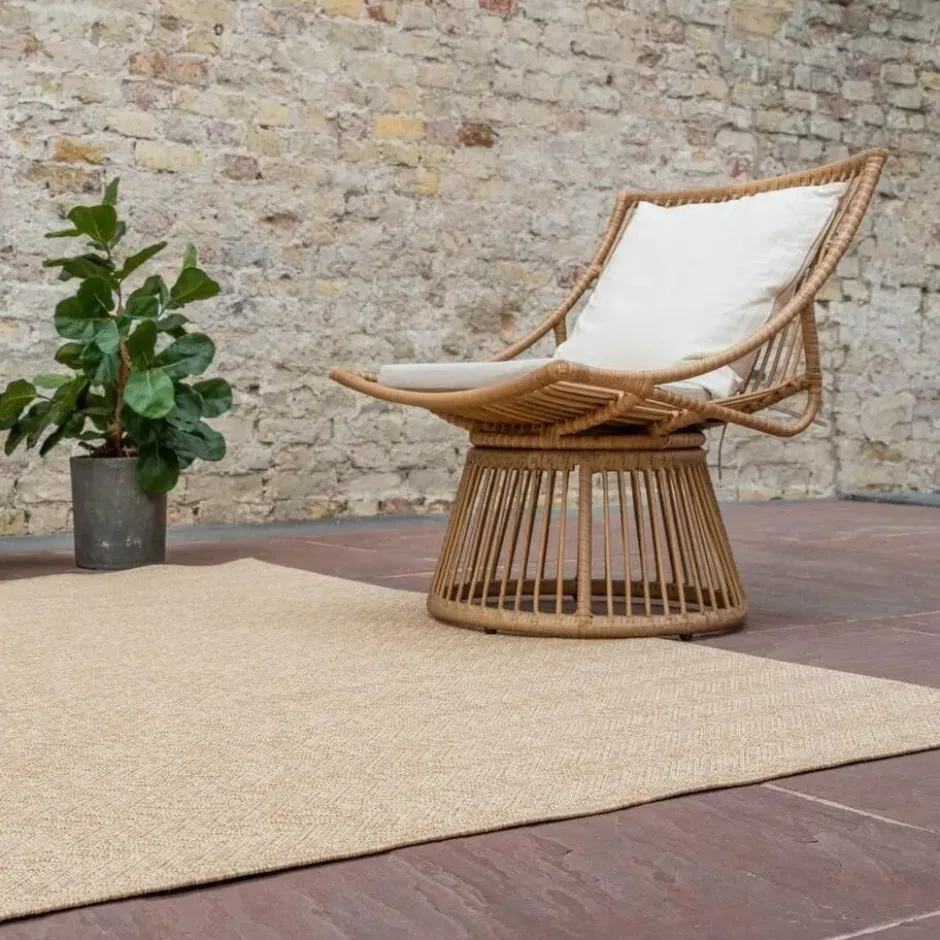 Interieur05 Jute buitenkleed naturel visgraat - 230 x 160 cm