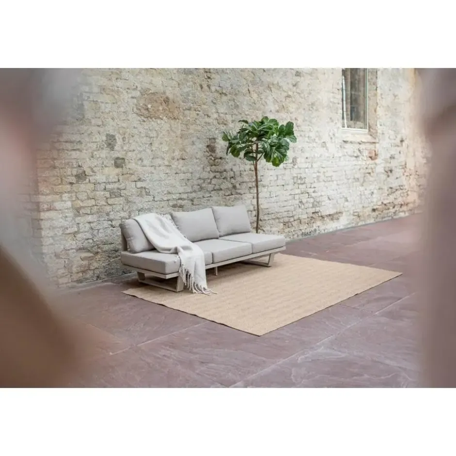 Interieur05 Jute buitenkleed naturel zigzag - 230 x 160 cm
